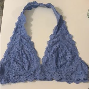 Periwinkle Free People Halter Bralette